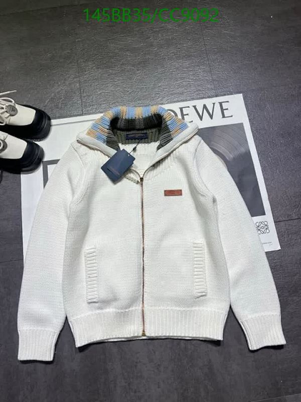 Louis Vuitton White Knitted Zip-Up Cardigan Sweater