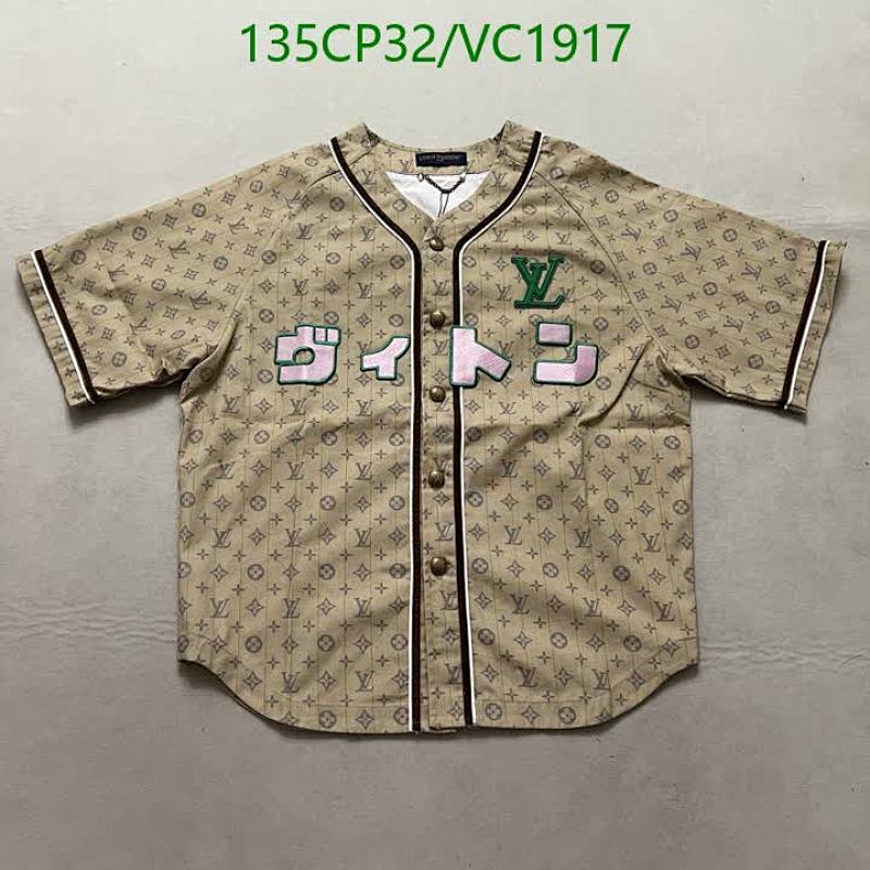Louis Vuitton Monogram Baseball Jersey with Japanese Script - VC1917