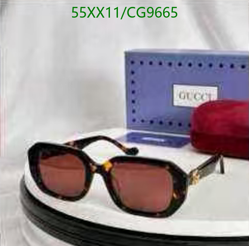 Gucci Women's Tortoiseshell Oval Sunglasses Brown Lenses CG9665