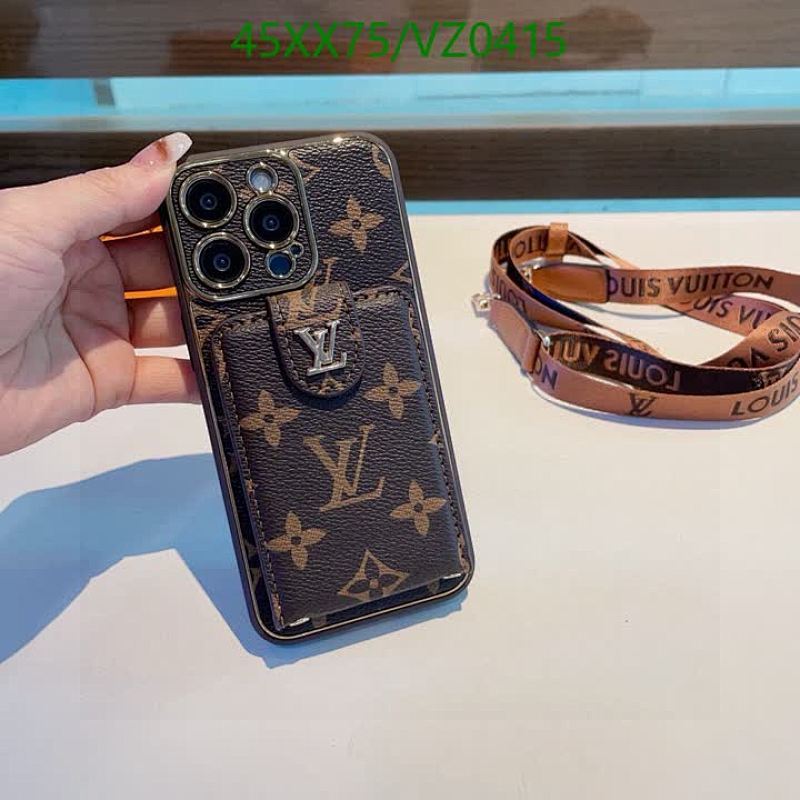 Louis Vuitton Monogram iPhone Case with Card Holder and Lanyard