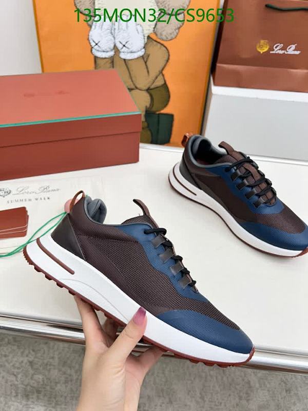 Loro Piana Men's Breathable Mesh & Leather Casual Sneakers