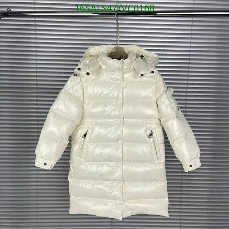 Moncler Kids Down Puffer Coat with Hood - White