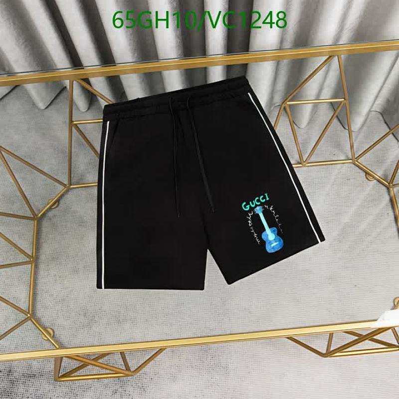 Gucci Men's Cotton Beach Shorts with Guitar Print - Comfortable & Stylish