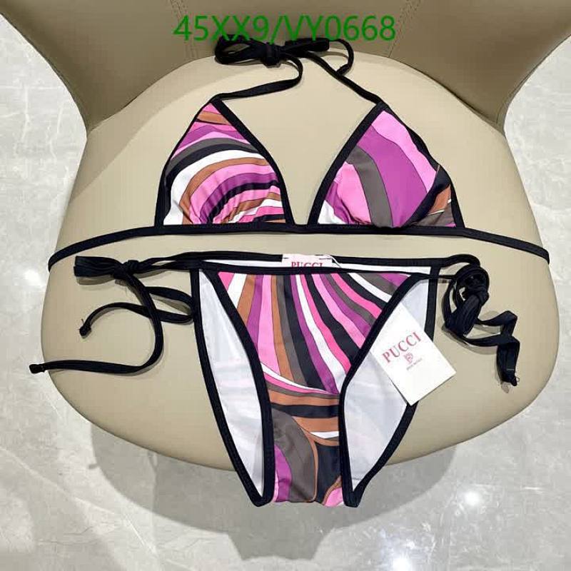 Pucci Women's Vibrant Print Halter Neck Bikini Swimsuit Set