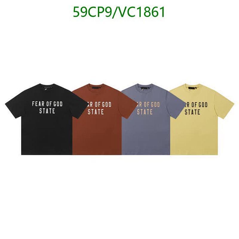 Fear Of God State T-Shirts for Men - Casual Short Sleeve Cotton Tees