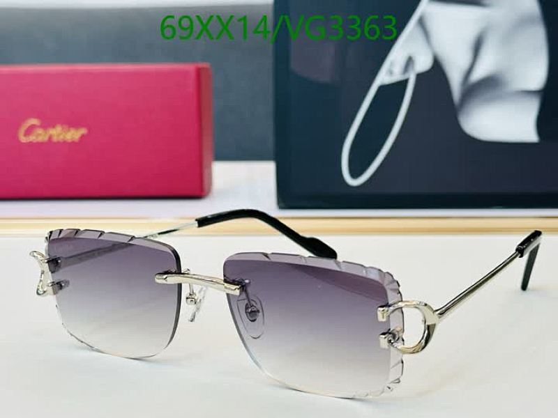 Cartier Rimless Gradient Sunglasses for Men & Women - Stylish Eye Protection