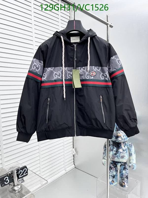 Gucci Men's GG Stripe Hooded Windbreaker Jacket - Stylish & Lightweight Outerwear