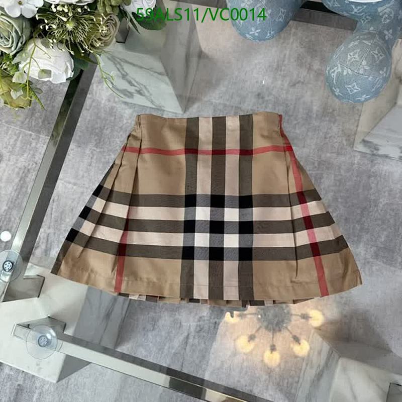 Burberry Kids Plaid Pleated Skirt - Classic Check Design
