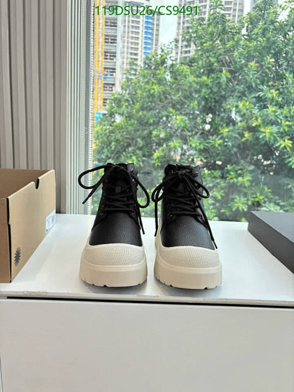 Gucci Women's Black Leather Wool Platform Boots