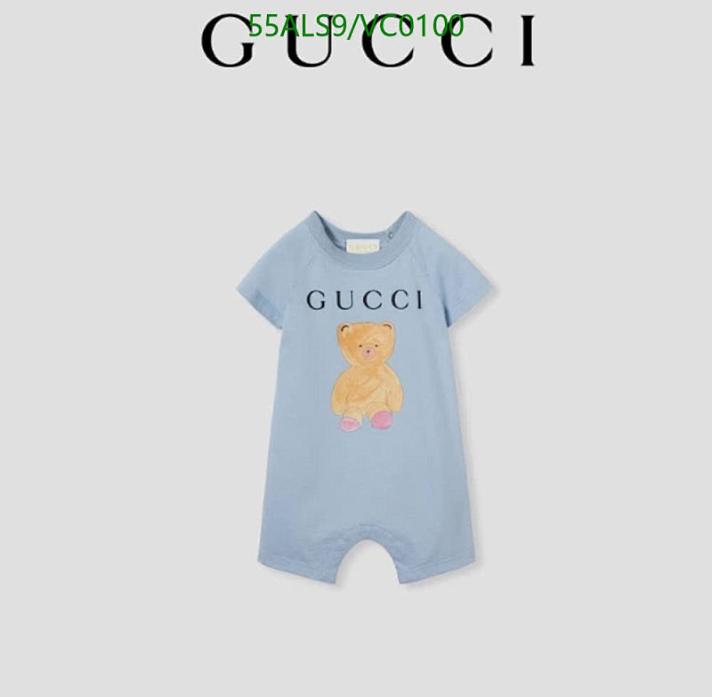 Gucci Kids Light Blue Cotton Teddy Bear Shortall Romper 7 Gucci Kids Light Blue Cotton Teddy Bear Shortall Romper