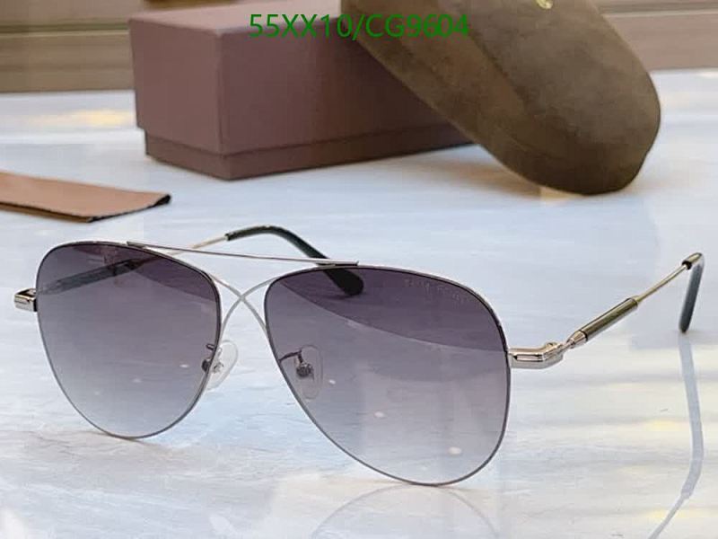 Tom Ford Aviator Sunglasses - Gradient Lenses, Silver Frame
