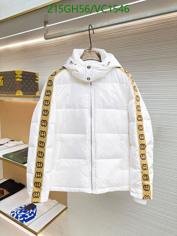 Gucci Women's White Down Jacket with Signature Web Stripe - M-3XL