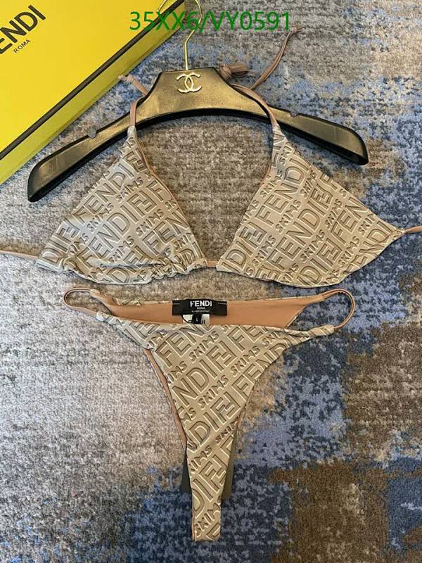 Fendi Reversible FF Motif Bikini Set - Luxe Designer Swimwear for Women