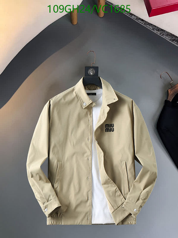 Miu Miu Men's Casual Windbreaker Jacket - Stylish Lightweight Outerwear