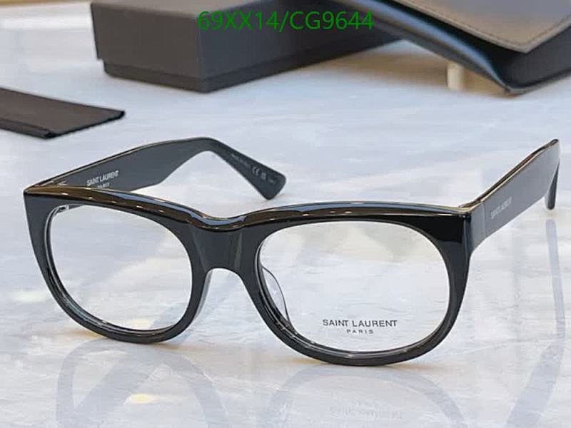 Yves Saint Laurent Black Acetate Square Eyeglasses 56-20-140 4 Yves Saint Laurent Black Acetate Square Eyeglasses 56-20-140