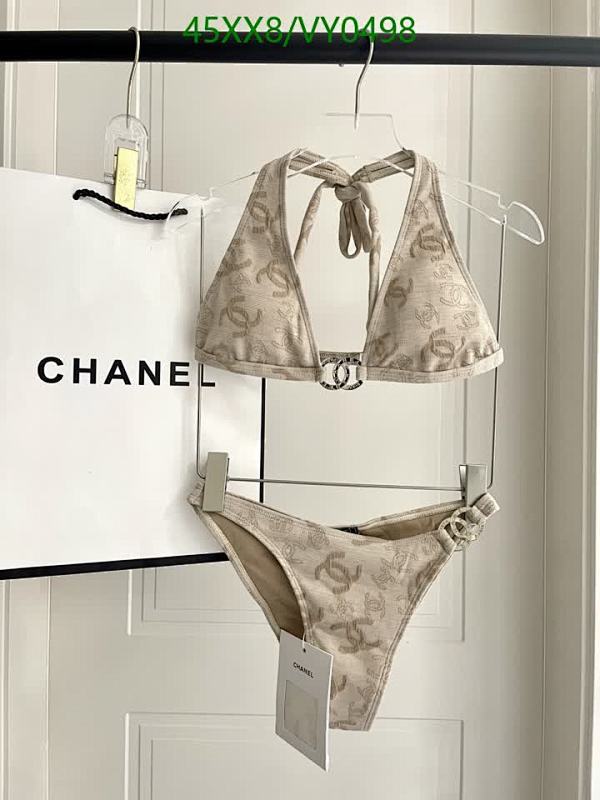 Chanel Monogram Halter Neck Bikini Swimsuit - Designer Two-Piece Bathing Suit