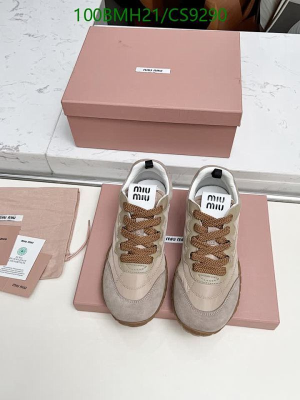 Miu Miu Women's Cowhide & Sheepskin Casual Sneakers