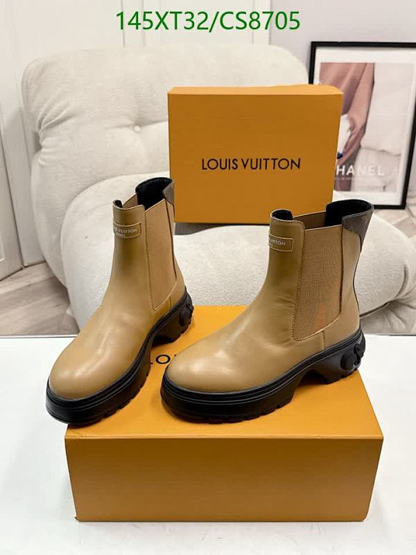Louis Vuitton Women's Tan Leather Chelsea Boots