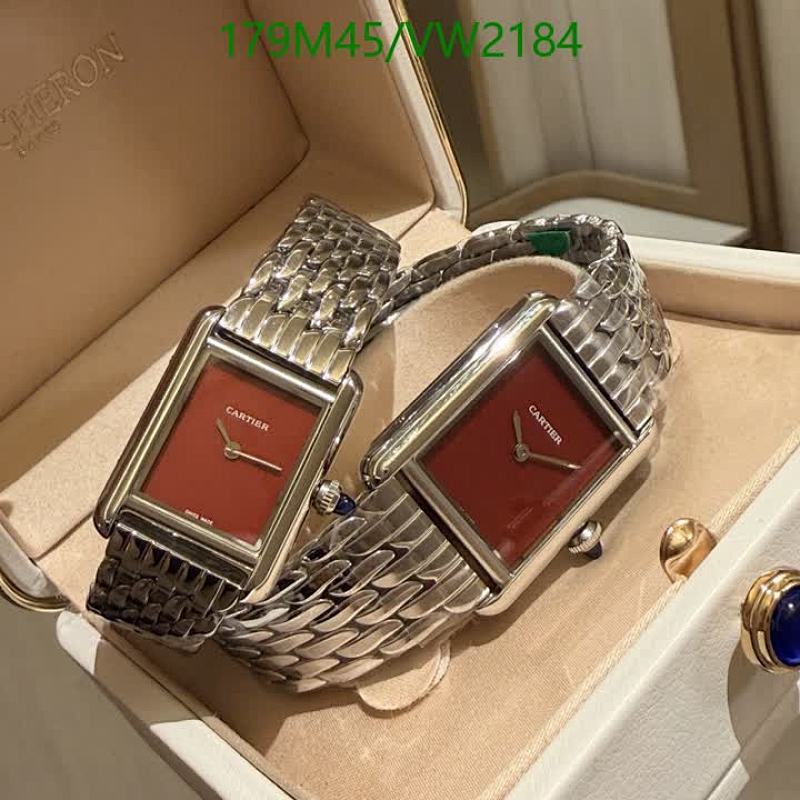 Cartier Tank Francaise Watches - Red Dial Stainless Steel Quartz Movement