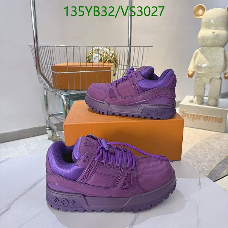 Louis Vuitton Women's Purple Cowhide Trainers - Stylish & Comfortable Sneakers