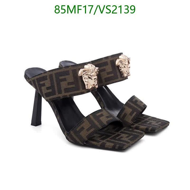 Fendi FF Motif Medusa Head Heeled Mules - Women's Square Toe Sandals 16 Fendi FF Motif Medusa Head Heeled Mules - Women's Square Toe Sandals