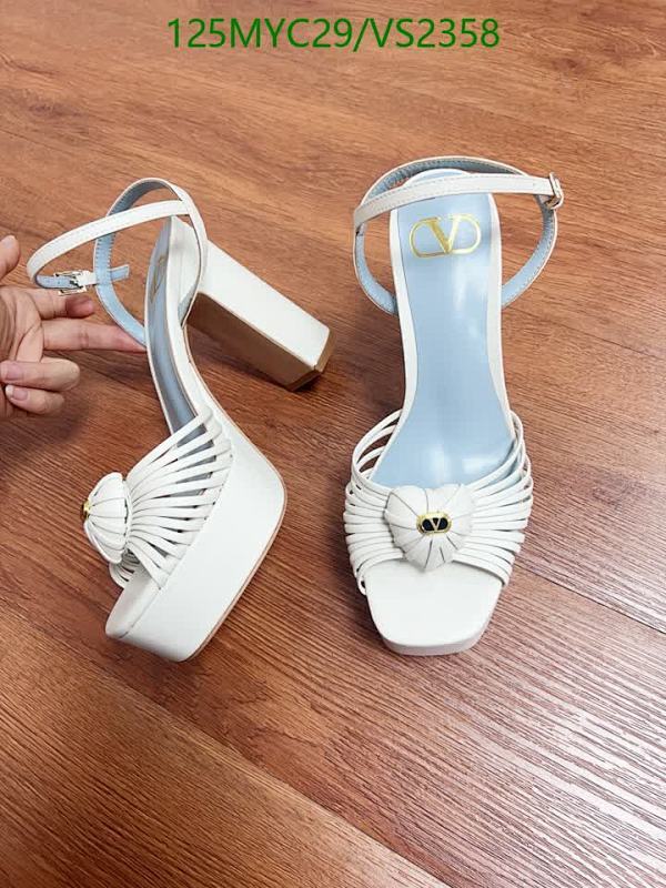 Valentino Garavani Women's White Platform Ankle Strap Sandals, 11.5cm Heel