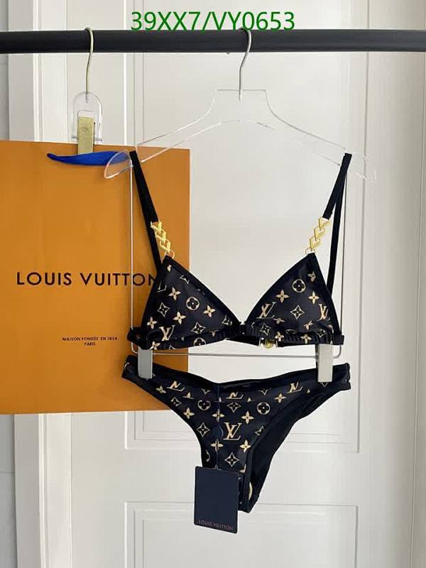 Louis Vuitton Monogram Print Bikini Set - Stylish Two-Piece Swimwear for Women