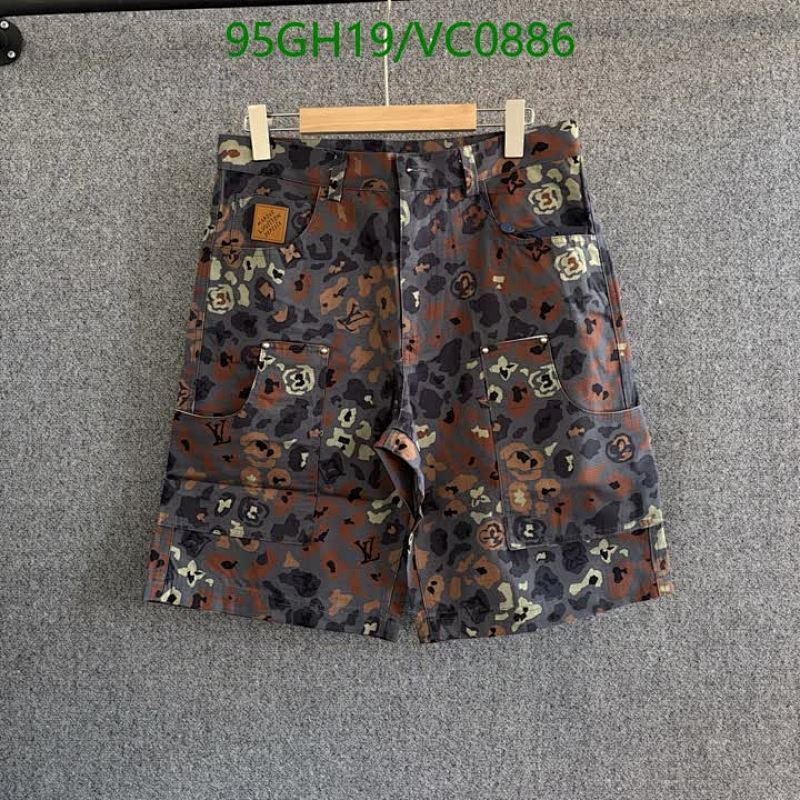 Louis Vuitton Monogram Camo Beach Shorts - Stylish Cotton Comfort for Summer