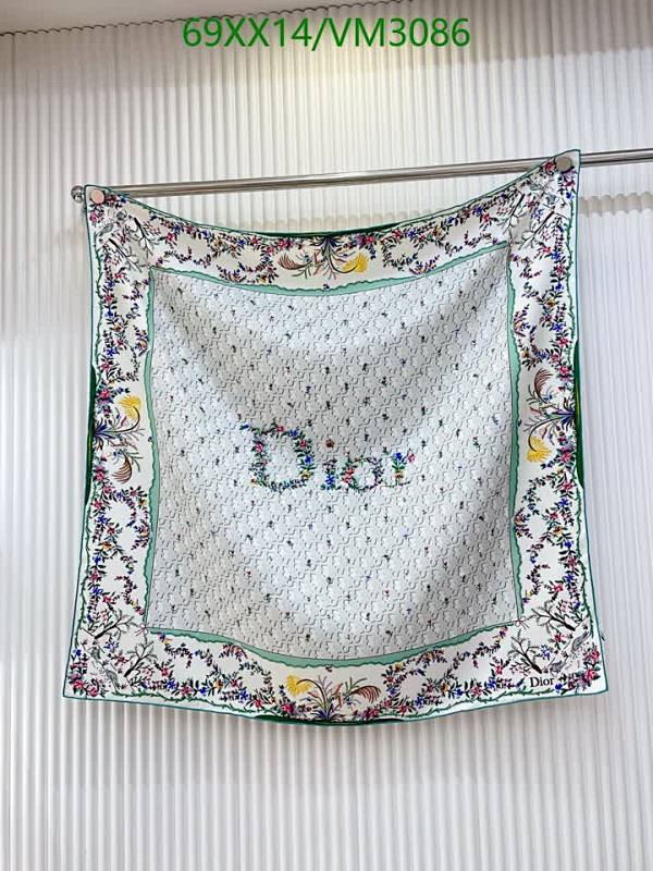 Dior Floral Silk Scarf - Luxurious 90x90CM Square Scarf for Women