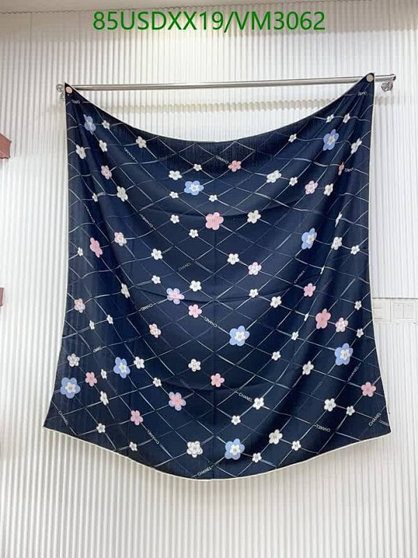 Chanel Cashmere & Real Silk Scarf - Luxurious Floral Print 140x140CM