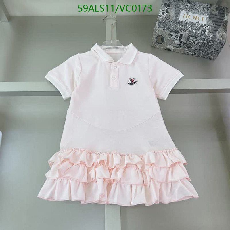 Moncler Kids Pink Cotton Ruffled Polo Dress - Sizes 100-160cm