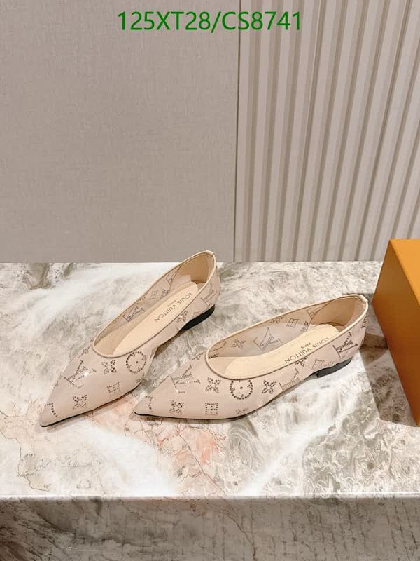 Louis Vuitton Women's Beige Monogram Ballet Flats