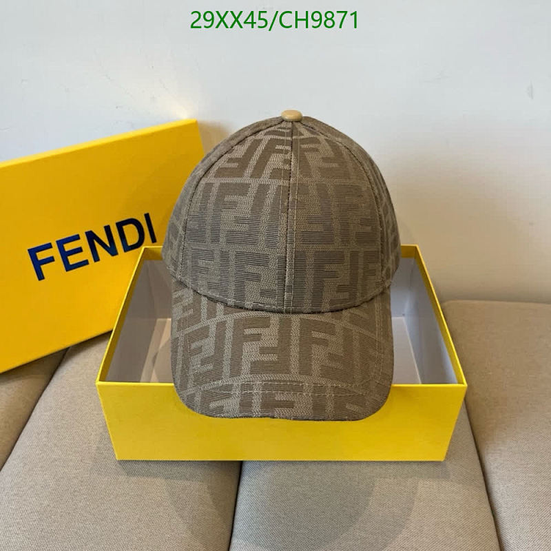 Fendi All-Over Logo Baseball Cap - Stylish and Iconic Headwear