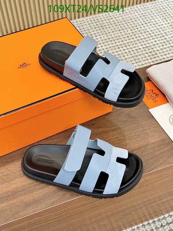 Hermes Men's Genuine Leather Sandals - Comfortable & Stylish Slip-On Shoes