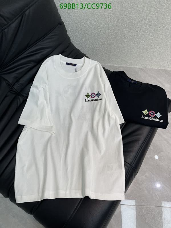 Louis Vuitton Cotton Embroidered Logo T-Shirt - White and Black