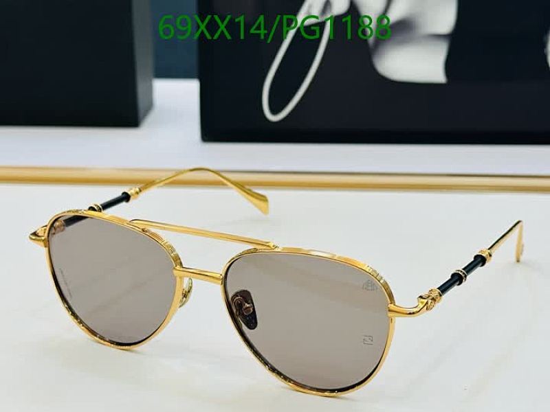 Maybach PG1188 Aviator Sunglasses - Gold Frame, Grey Lenses