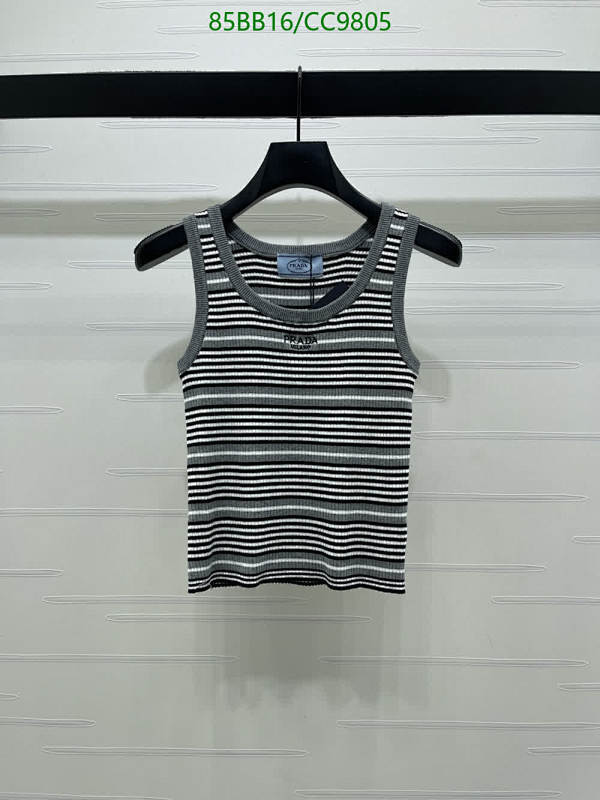 Prada Women's Striped Wool Knit Tank Top - Size S-M-L