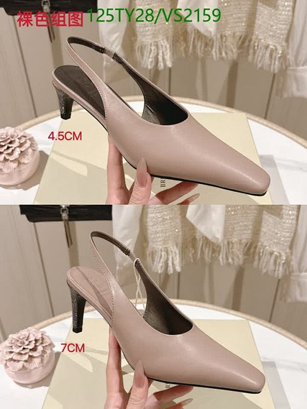 Brunello Cucinelli Women's Slingback Pumps - Sheepskin & Leather Sole Heels