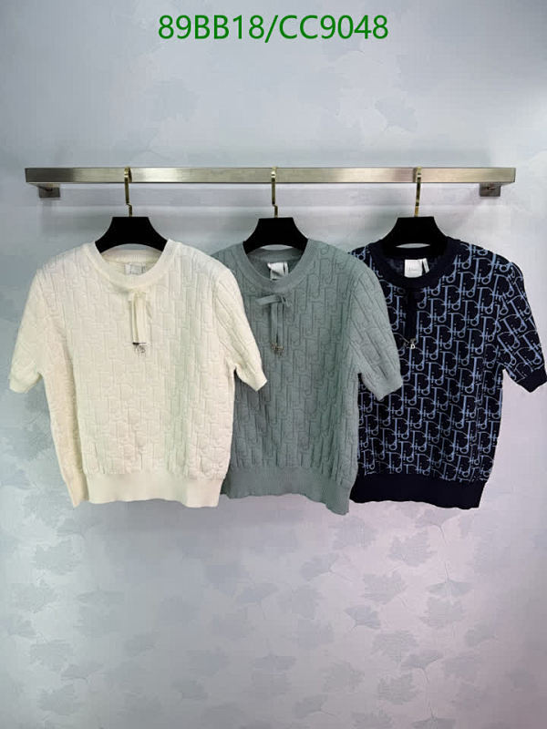 Dior Knitted Short Sleeve Tops - Available in Cream, Sage, and Navy