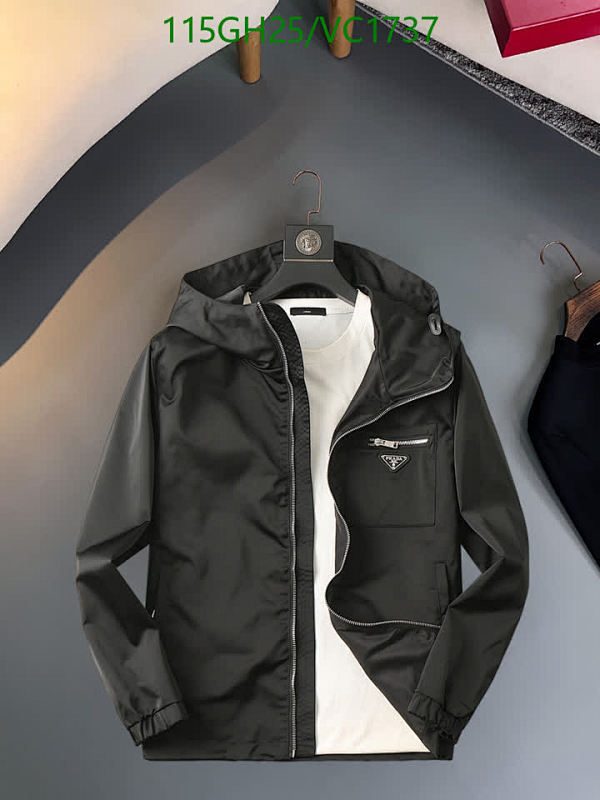 Prada Men's Hooded Windbreaker Jacket - Stylish & Lightweight Outerwear