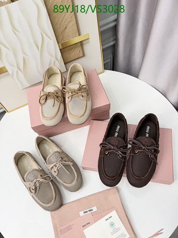 Products 48 Miu Miu Women's Classic Mesh & Leather Loafers - Comfortable Slip-On Shoes