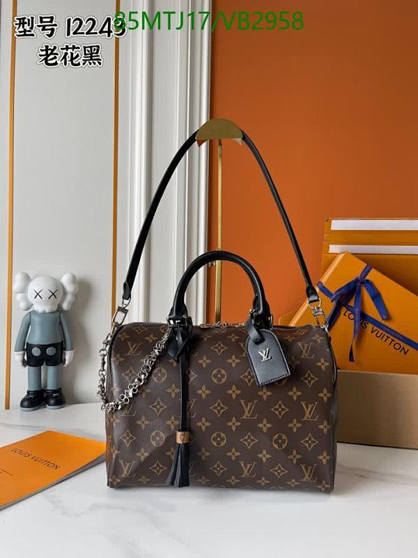 Louis Vuitton Speedy Bandoulière 30 Monogram Canvas Bag with Leather Trim
