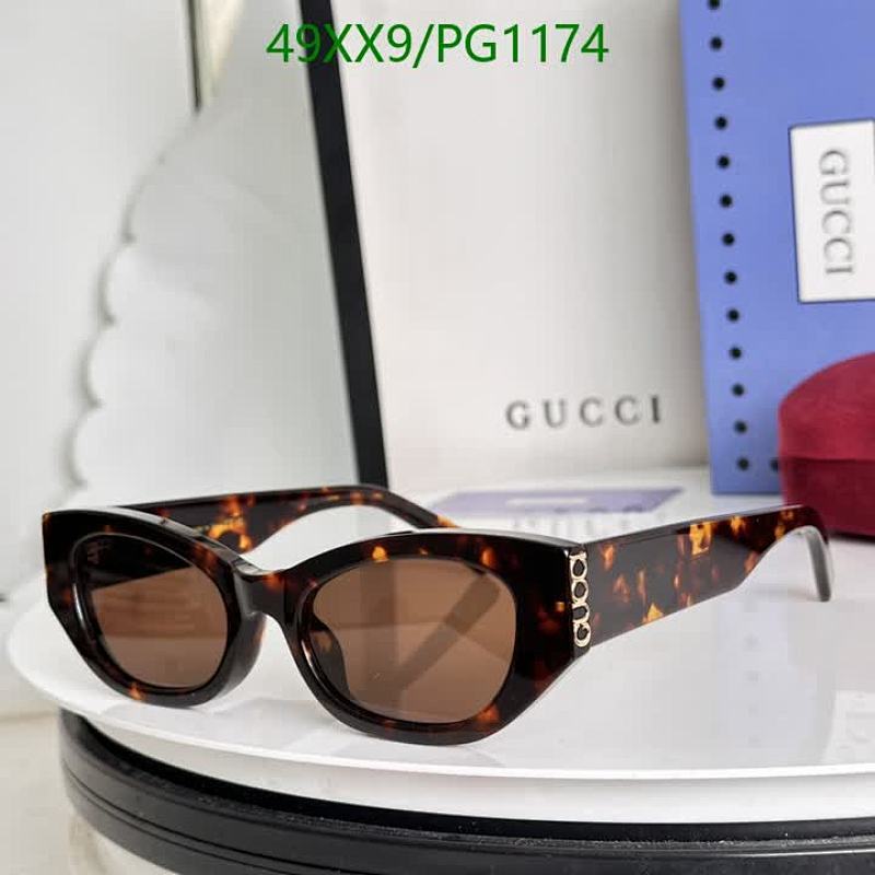 Gucci Women's Tortoiseshell Cat-Eye Sunglasses with Brown Lenses 7 Gucci Women's Tortoiseshell Cat-Eye Sunglasses with Brown Lenses
