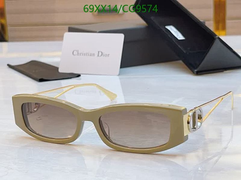 Dior Women's Fashion Sunglasses CG9574 - Khaki & Gold