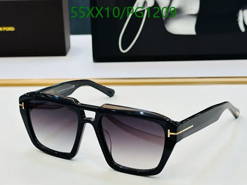 Tom Ford PG1209 Black Gradient Square Sunglasses for Men & Women