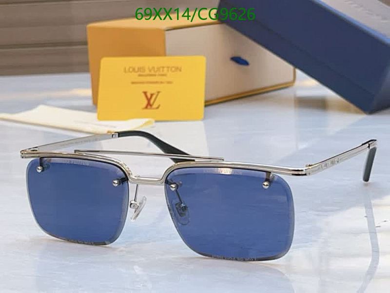 Louis Vuitton Square Blue Lens Sunglasses - 57-18-145