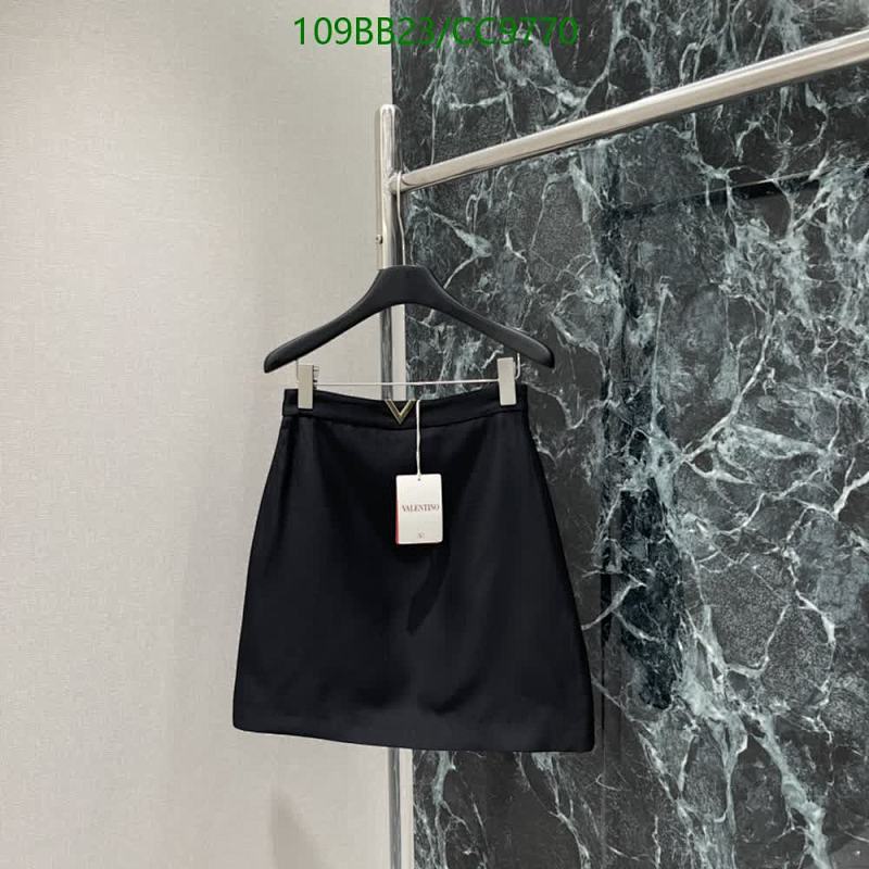 Valentino A-Line Black Mini Skirt - Women's Size S-M-L