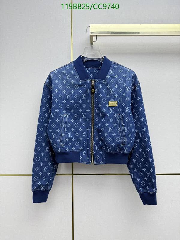 Louis Vuitton Women's Monogram Denim Bomber Jacket - Iconic Style & Comfort