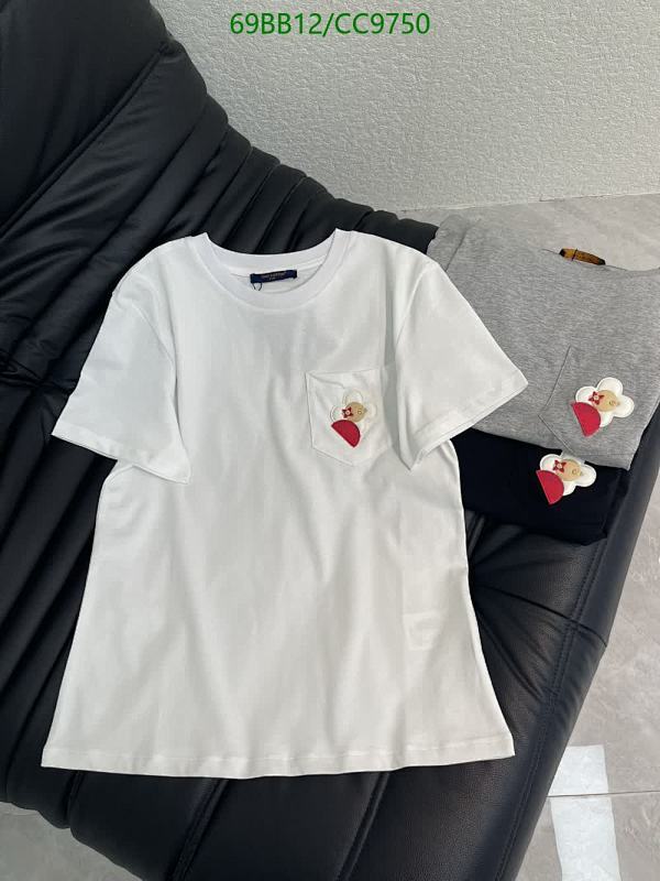 Louis Vuitton Cotton T-Shirt with Embroidered Pocket Detail 2 Louis Vuitton Cotton T-Shirt with Embroidered Pocket Detail