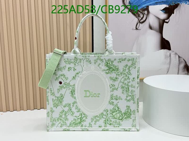 Dior Green Toile de Jouy Book Tote Bag - Mirror Quality Handbag 41x14x32CM